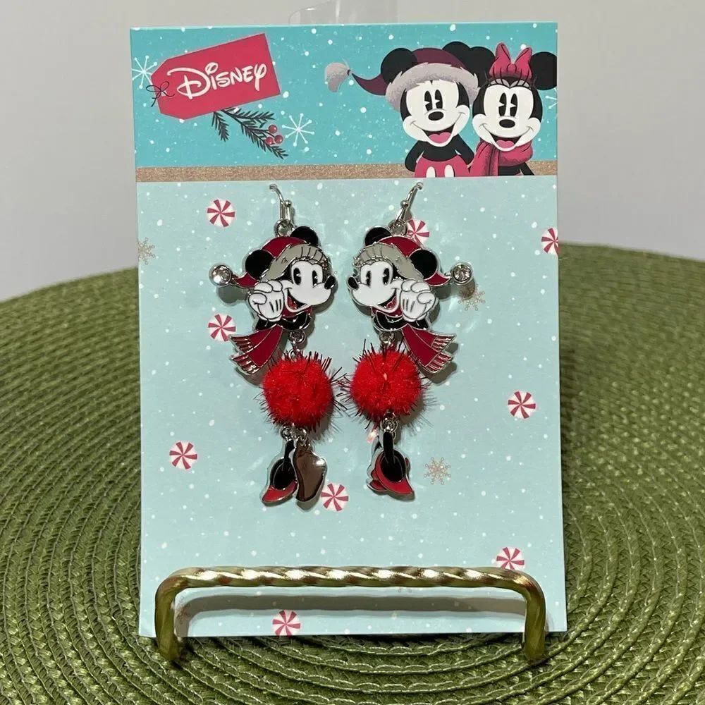 Disney Minnie Mouse Wire Earrings NWT